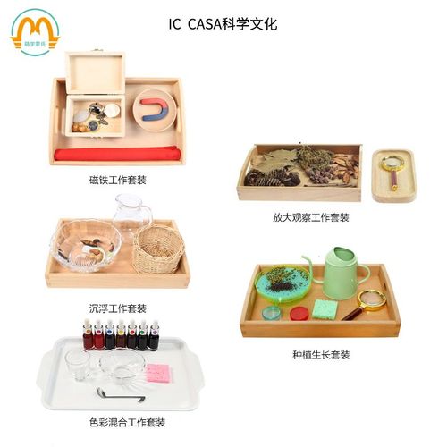 萌學(xué)蒙特ic casa科學(xué)文化工作套裝1.5-3歲大小班蒙氏教具教學(xué)用品